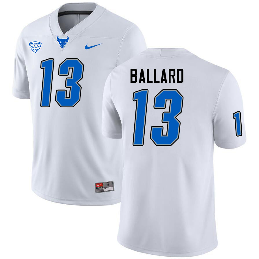 Demetrius Ballard UB Bulls Jersey,University Of Buffalo Bulls #13 Demetrius Ballard Jersey Youth-Whi